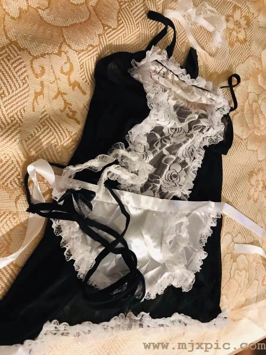 性感免脱诱惑挑逗激情女佣制服吊带睡衣睡裙套装买家秀