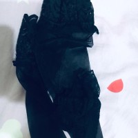 纯欲性感蕾丝超薄黑色丝袜长筒袜买家秀