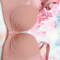 新款性感小胸聚拢无痕上托收副乳文胸套装买家秀