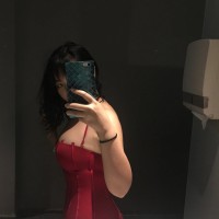 红色性感女性连体泳衣买家秀