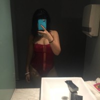 红色性感女性连体泳衣买家秀
